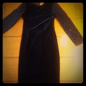 Velvet LBD from Zara Basics.